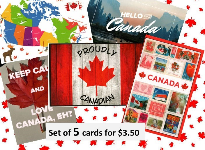Happy Postcrossing - Canada Map Postcard