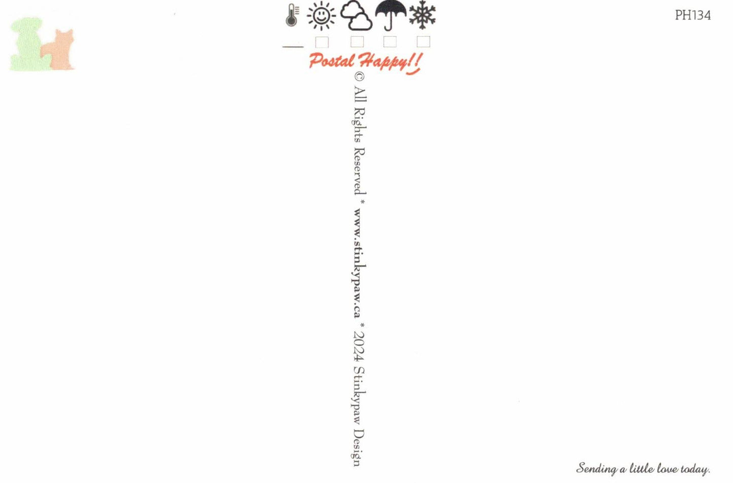 Cats & Dogs Stamps Postcard