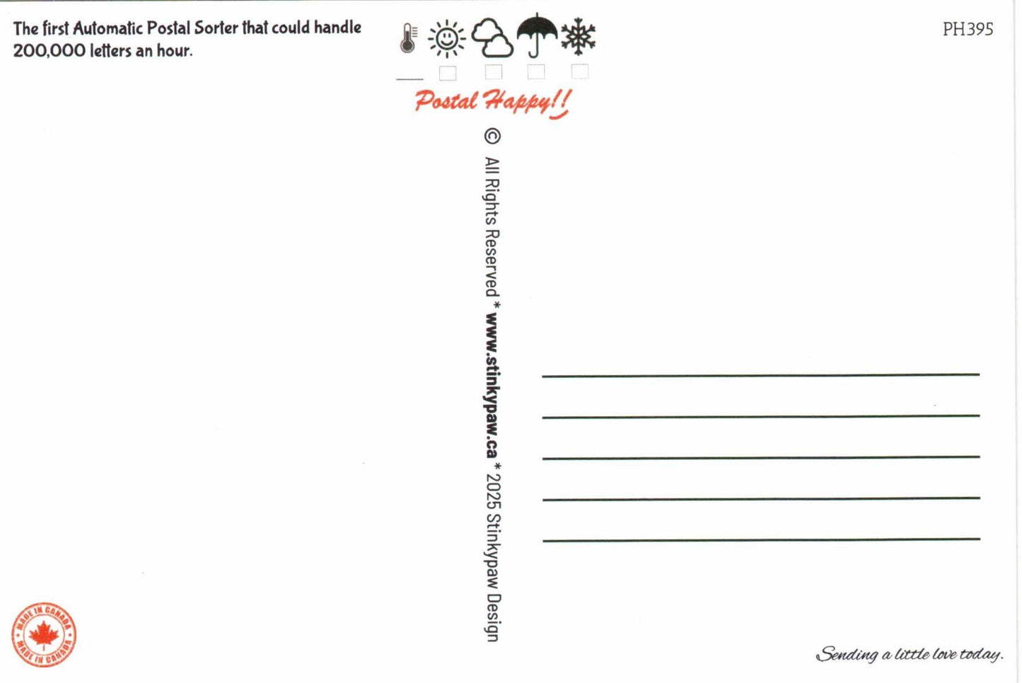 Canada's Little Known Facts Postcard