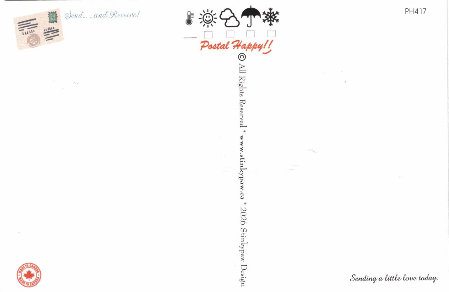 The Joy of Postcrossing Postcard