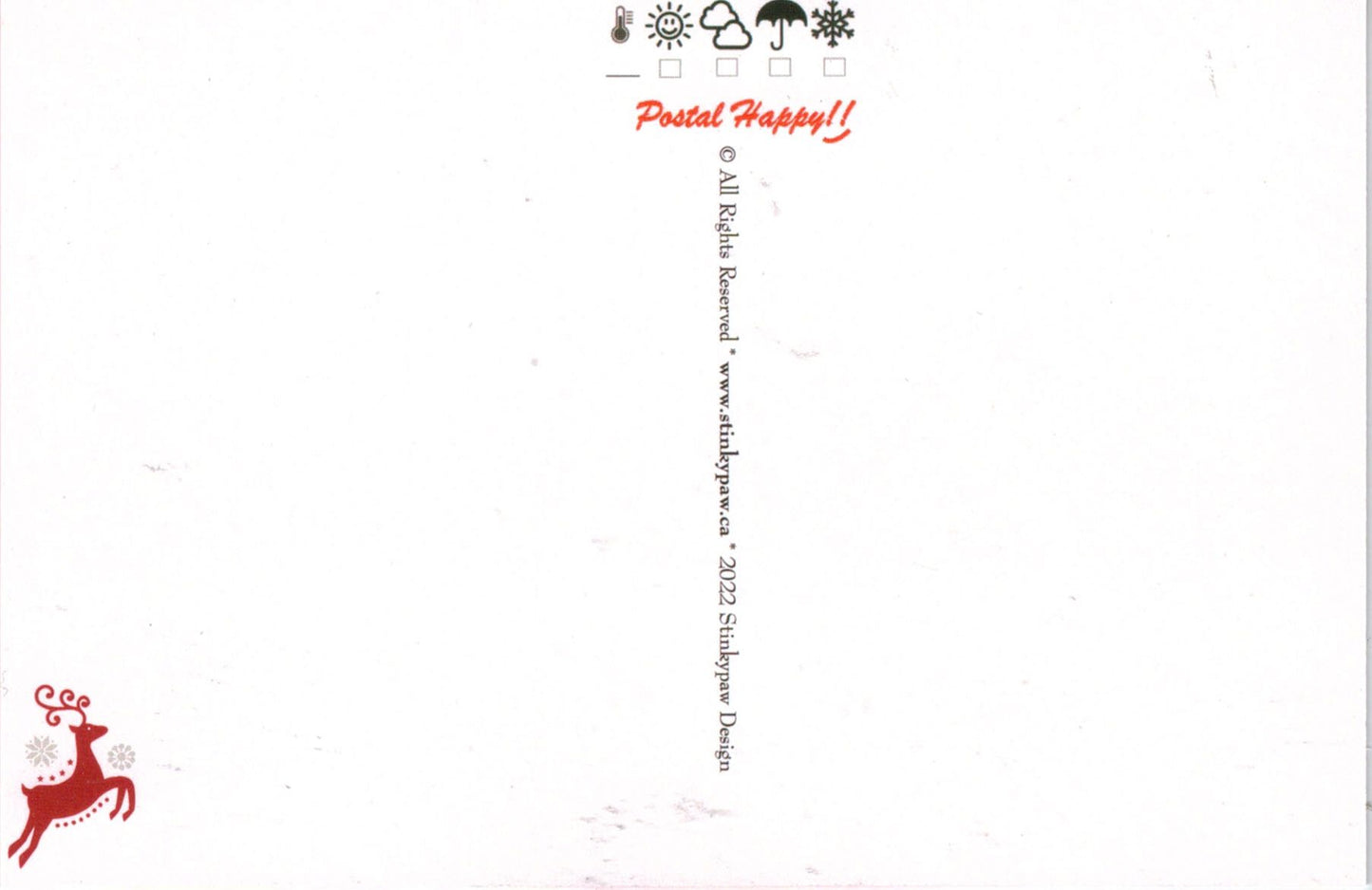 Christmas Stamps Postcard