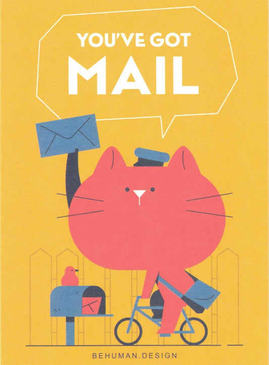 You've Got Mail Cat - Postcard