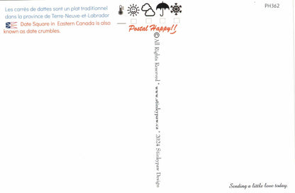 "Carré aux dattes" Postcard