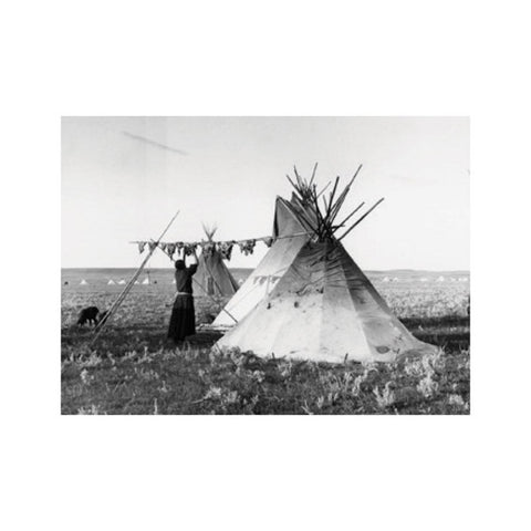 First Peoples - Hanging Meat to Dry