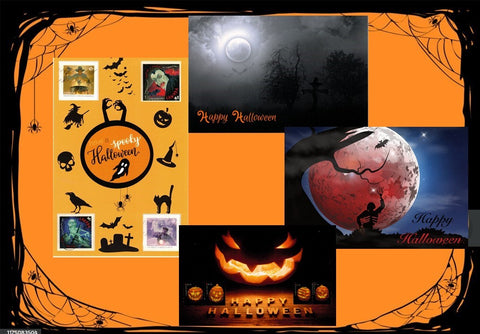 Halloween Set (4 Postcards)