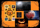 Halloween Stamps Postcard