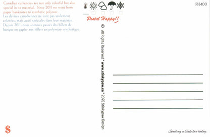 Canadian Money Postcard