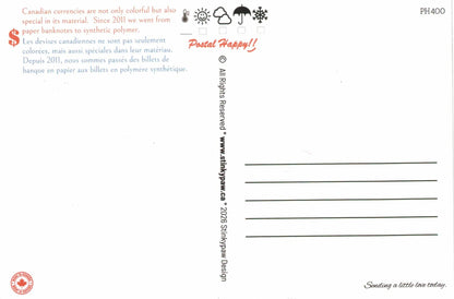 Canadian Money Postcard