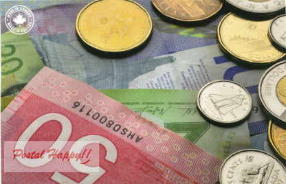 Canadian Money Postcard
