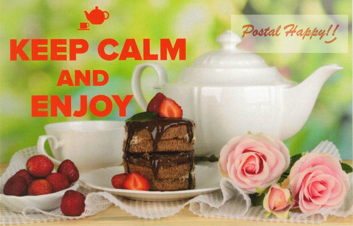 "Keep Calm & Enjoy" Postcard