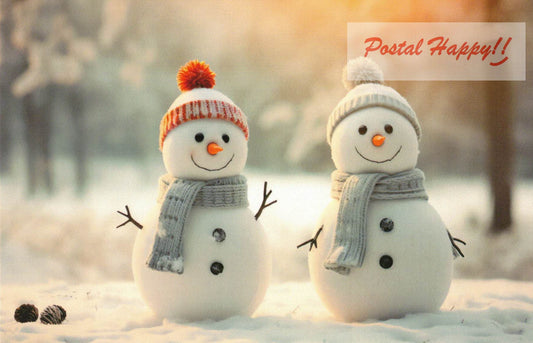 Lovely Snowmen Postcard