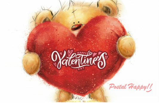 Beary Much Valentine Postcard