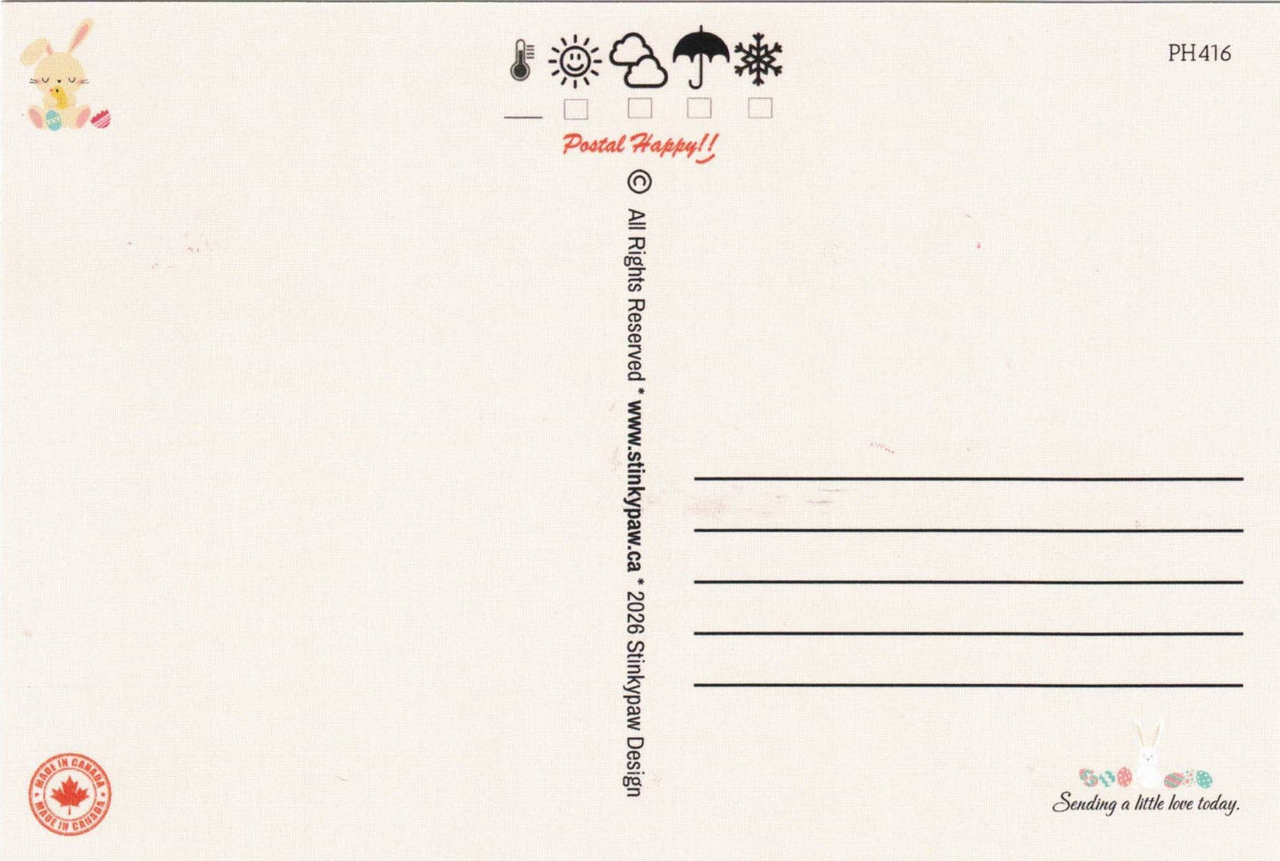 Happy Easter Postcard