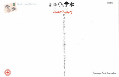 The Joy of Postcrossing Postcard