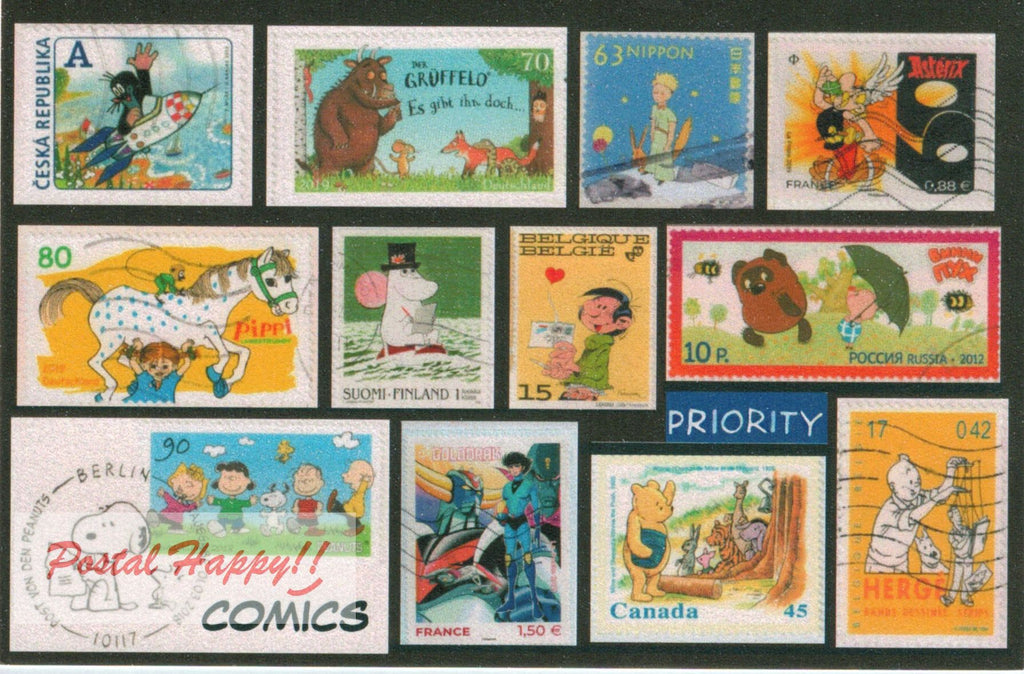 Comics Stamps 4.0 Postcard