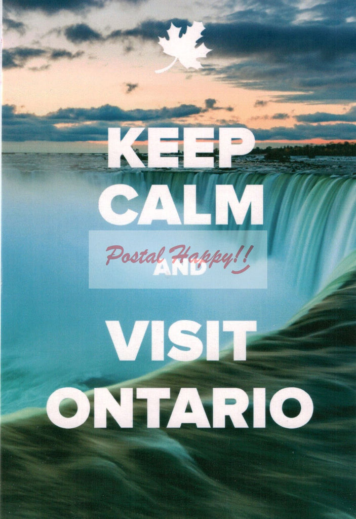 "Keep Calm and Visit Ontario" Postcard