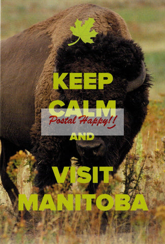 "Keep Calm and Visit Manitoba" Postcard