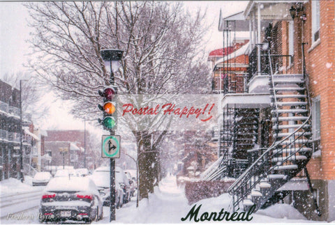 Snowy Montréal Postcard