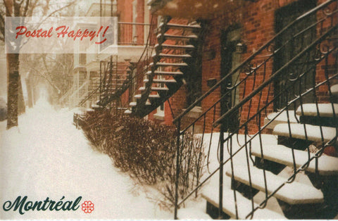 Winter in Montréal Postcard