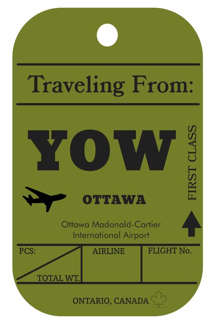 YOW Tag Postcard